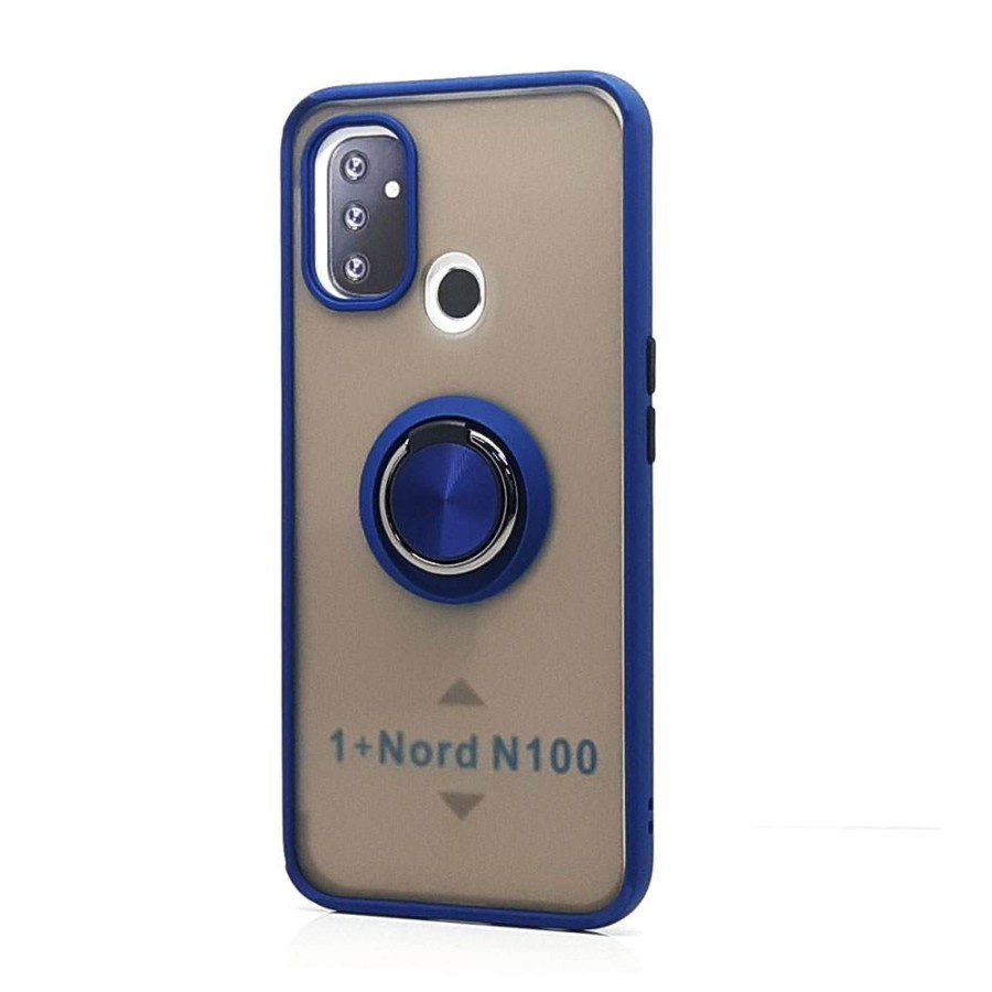 Tpu Case W Magnetic Ring For One Plus Nord N100 Blue Wholesale